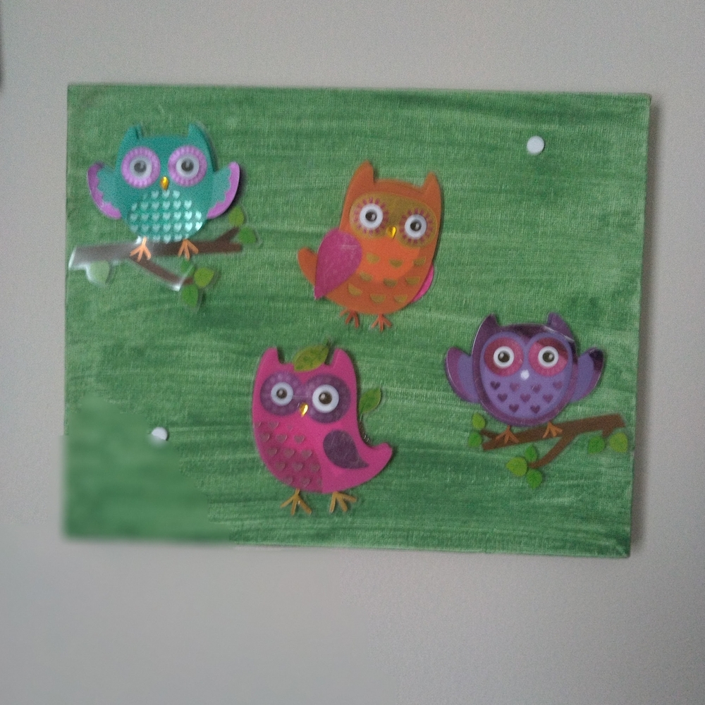 Colorful Owl Mixed Media Art